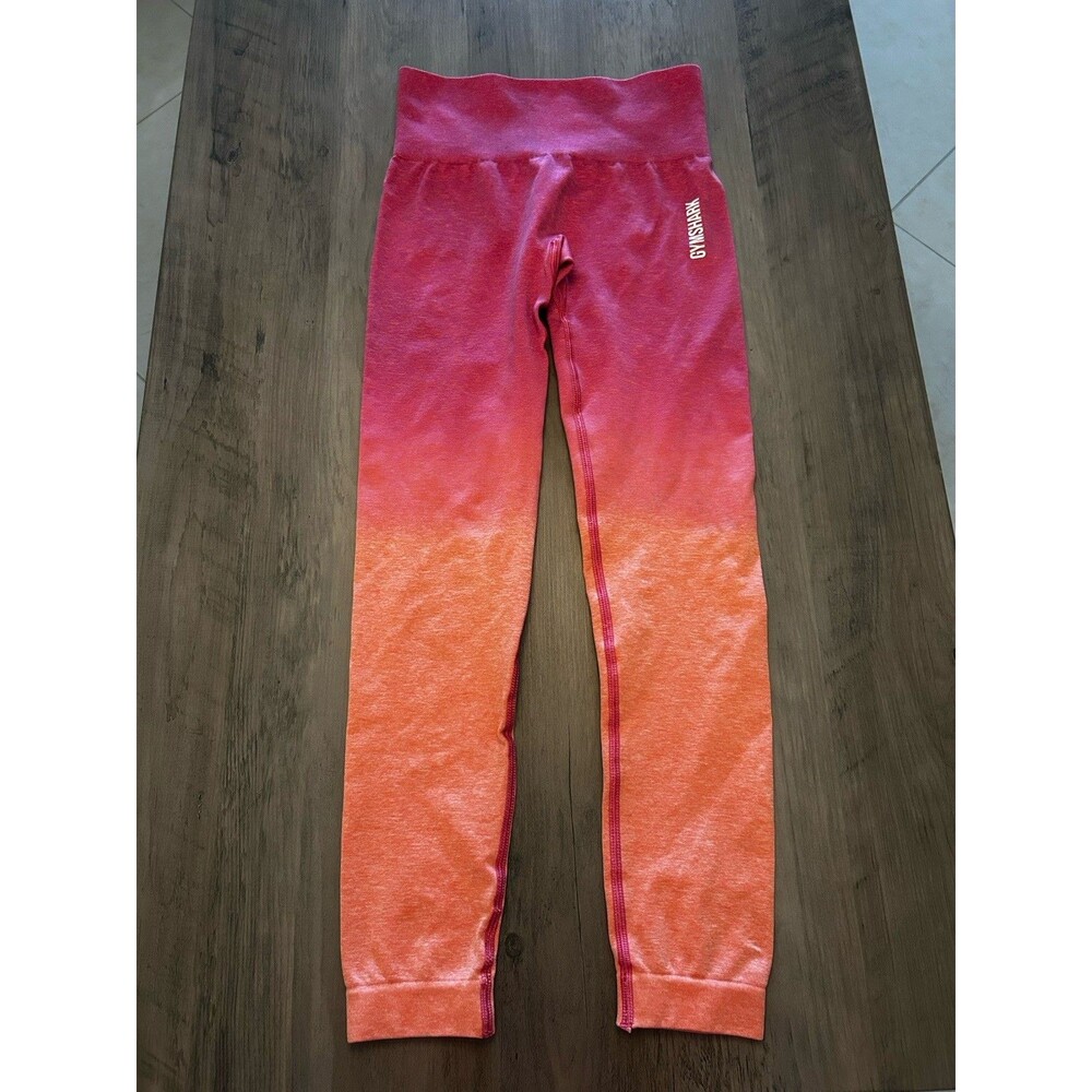 Gymshark Adapt Pink Ombré Seamless Full Length Leggings - Pink - Size XS